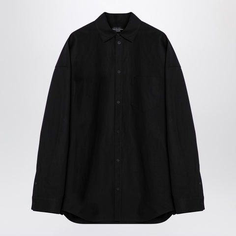 Balenciaga Balenciaga Large Fit Outerwear shirt black