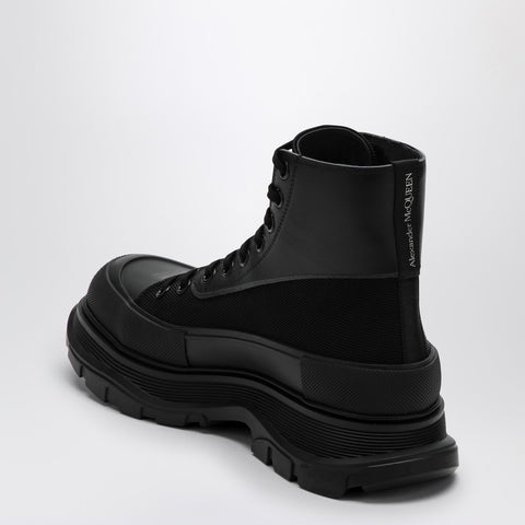 Alexander Mcqueen Alexander McQueen Black canvas Tread Slick boots