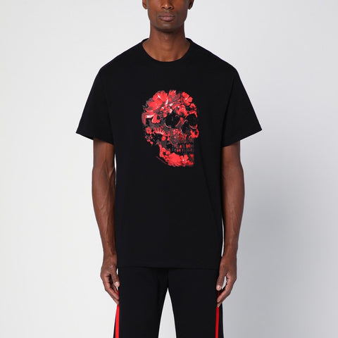 Alexander Mcqueen Alexander McQueen Black cotton T-shirt with print
