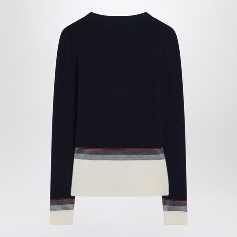 Valentino Cardigan with Chez Valentino embroidery in wool