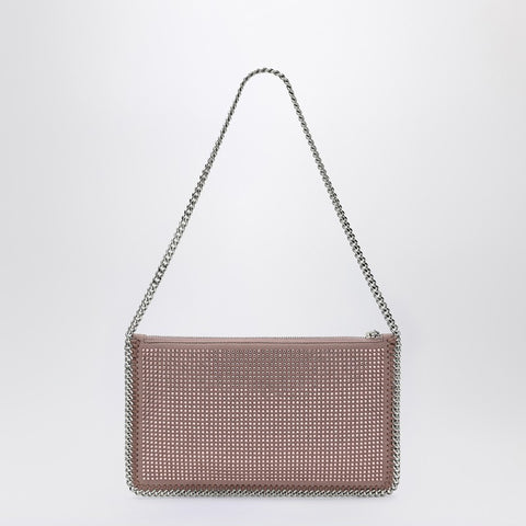Stella McCartney Stella McCartney Falabella Pink Clutch Shoulder Bag with Rhinestones
