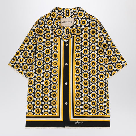 Valentino Valentino Bowling shirt with Bulles Royales print
