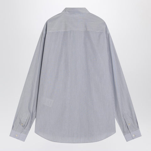 Valentino Valentino Light blue cotton shirt with logo