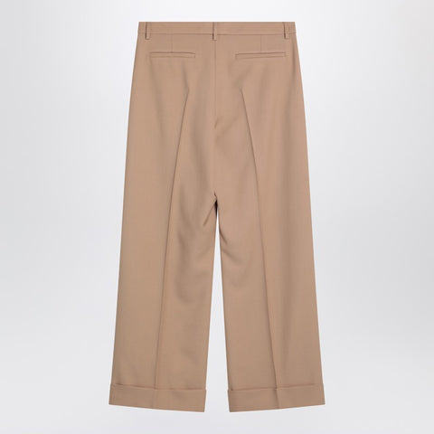 Valentino Valentino Camel-coloured wool trousers
