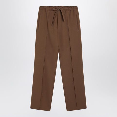 Valentino Valentino Brown gabardine trousers