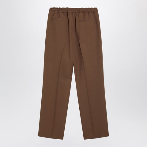 Valentino Valentino Brown gabardine trousers