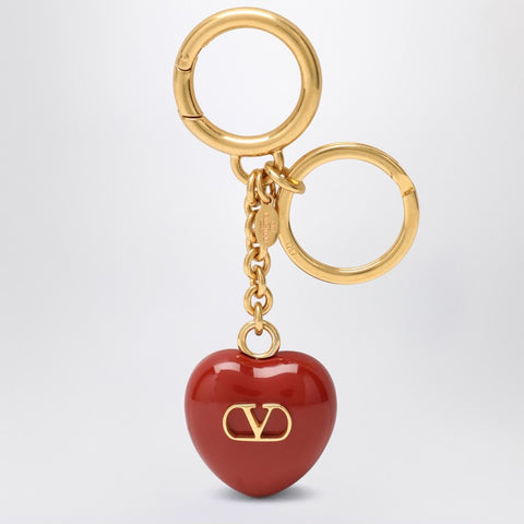 Valentino Garavani Valentino Garavani Bag charm keyring Coeur Royal in red