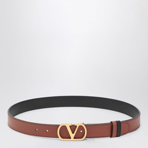 Valentino Garavani Valentino Garavani Reversible Vlogo Signature belt brown/black