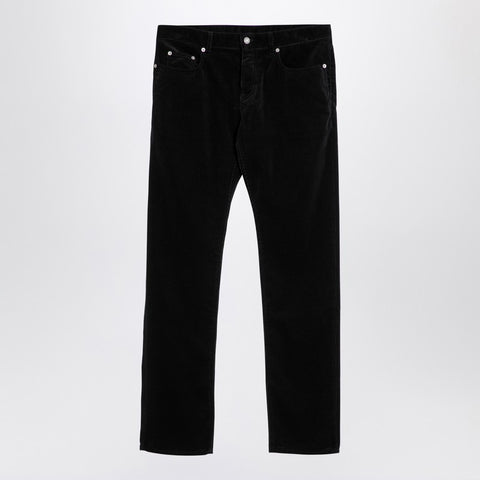 Saint Laurent Saint Laurent Black corduroy slim trousers
