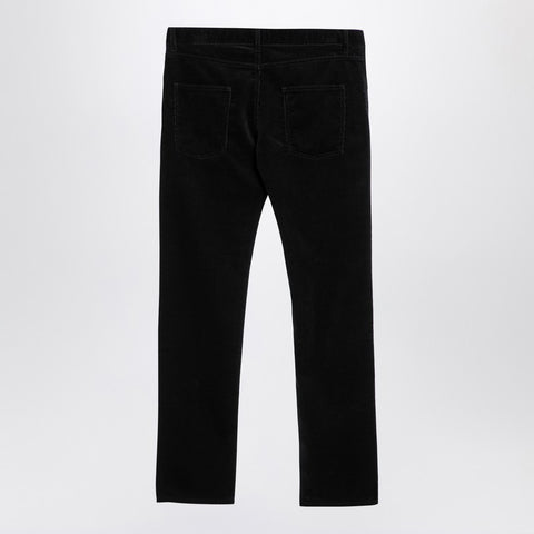 Saint Laurent Saint Laurent Black corduroy slim trousers