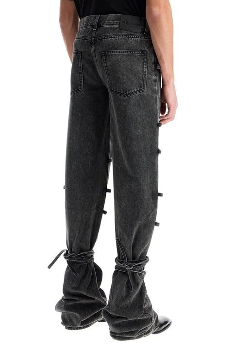 Alexander Mcqueen Alexander Mcqueen baggy jeans with knotted detail