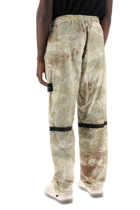 Stone Island Stone Island econyl printed dissolving grid camo pants