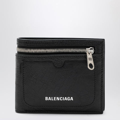 Balenciaga Balenciaga Black leather Superbusy bi-fold wallet