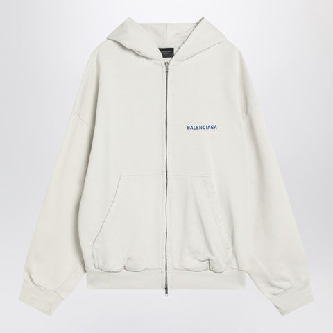 Balenciaga White Balenciaga Back sweatshirt Regular Fit
