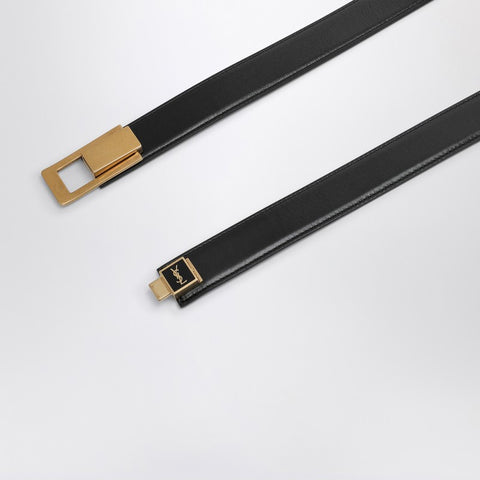 Saint Laurent Saint Laurent Black belt with Charniere buckle