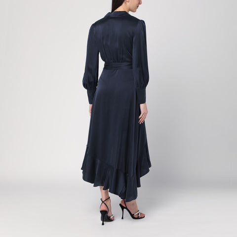 Zimmermann ZIMMERMANN Navy blue wrap midi dress