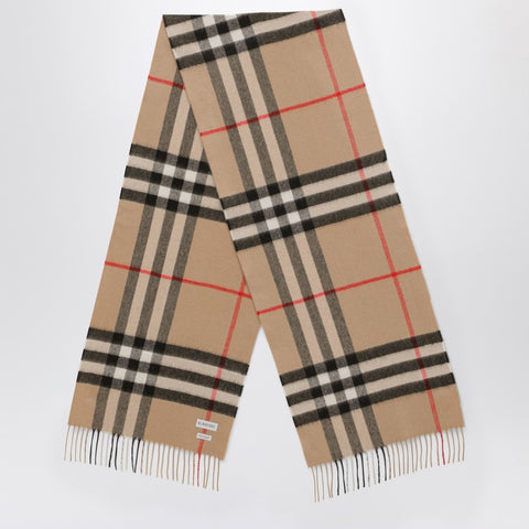 Burberry Burberry Cashmere scarf with Check motif