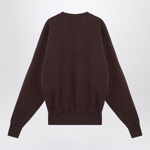 Saint Laurent Saint Laurent Taupe coloured plush cotton sweatshirt