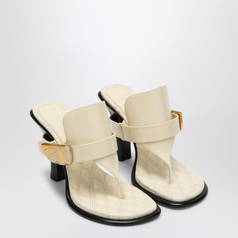Burberry Burberry Light beige leather Bay sandals