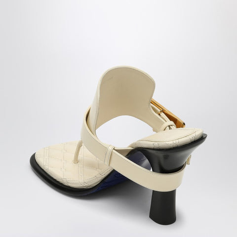 Burberry Burberry Light beige leather Bay sandals