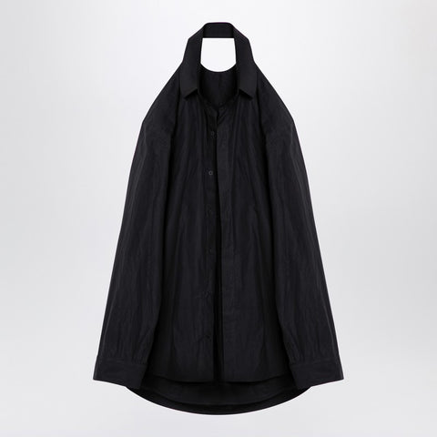 Balenciaga Balenciaga Black suspended shirt effect dress