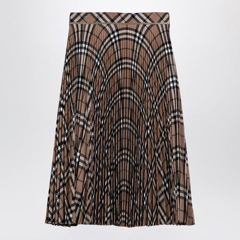 Burberry Burberry Check pattern pleated skirt