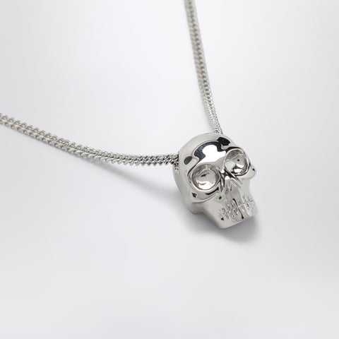 Alexander Mcqueen Alexander McQueen Skull necklace in palladium