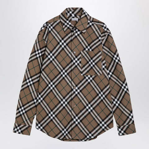 Burberry Burberry Beige Check Cotton Shirt