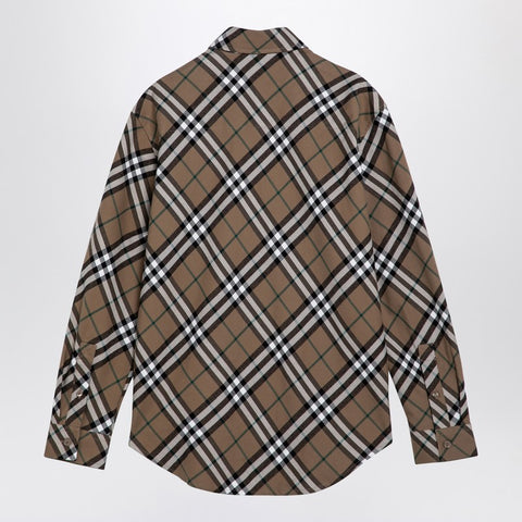 Burberry Burberry Beige Check Cotton Shirt