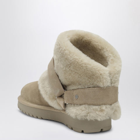 Burberry Burberry Chubby snow boots in suede and beige shearling