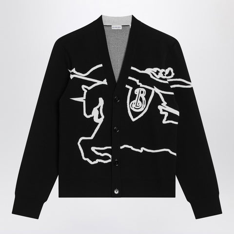 Burberry Burberry Black/white chalk cardigan with EKD