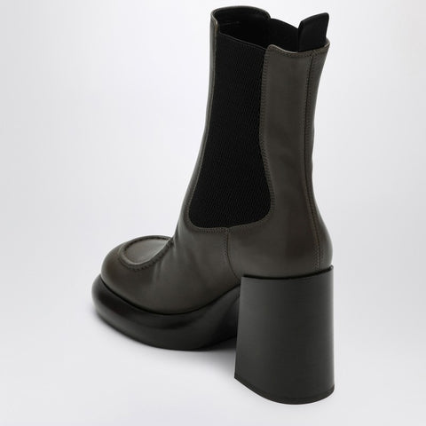 Burberry Burberry Chelsea Wedge boot in dark green leather