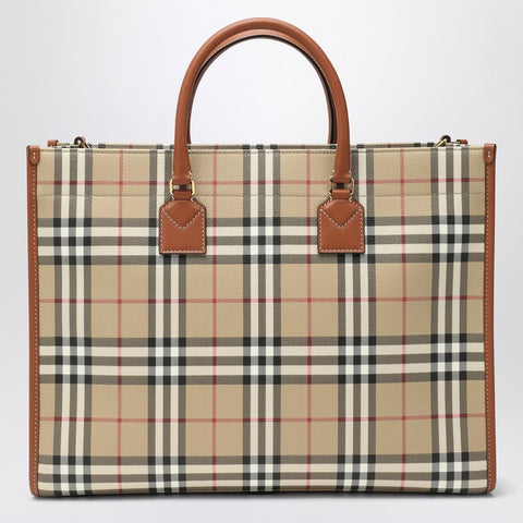 Burberry Burberry Medium Freya Tote bag in Check pattern