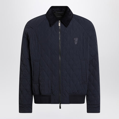 Burberry Burberry Quilted Jacket Navy Blue in Nylon