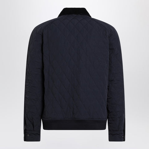 Burberry Burberry Quilted Jacket Navy Blue in Nylon