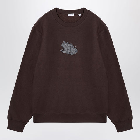 Burberry Burberry Brown crewneck sweatshirt with logo