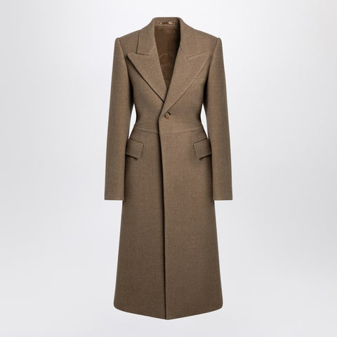 Burberry Burberry Beige single-breasted wool coat
