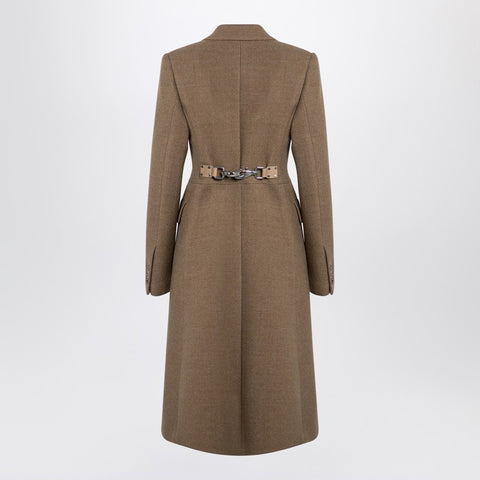 Burberry Burberry Beige single-breasted wool coat