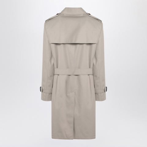 Burberry Burberry Heron-coloured cotton trench coat