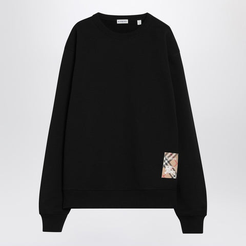 Burberry Burberry Black sweatshirt with logo patch
