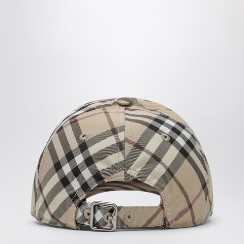 Burberry Burberry Check motif baseball cap with EKD embroidery
