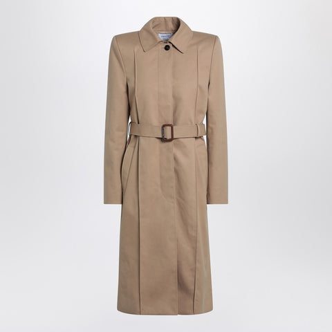 Alexander Mcqueen Alexander McQueen Beige trench coat with belt