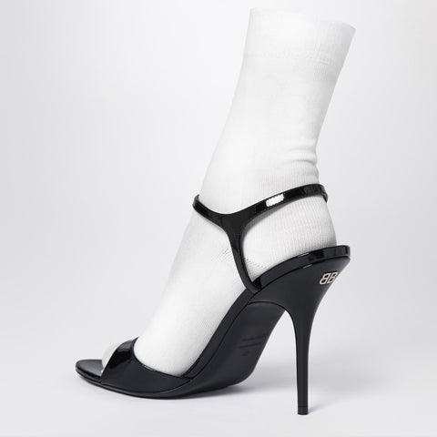 Balenciaga Balenciaga Avenue Sock black sandal in patent leather and mesh