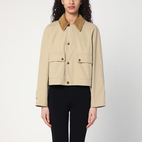 Burberry Burberry Beige cropped cotton jacket