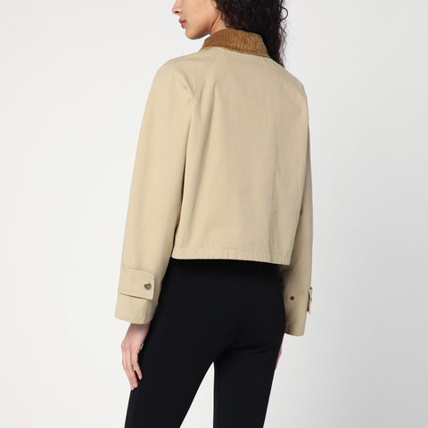 Burberry Burberry Beige cropped cotton jacket