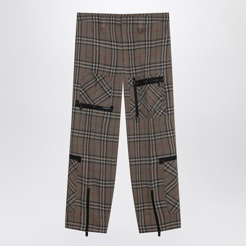 Burberry Burberry Cargo pants check pattern in silk blend