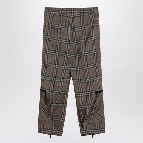Burberry Burberry Cargo pants check pattern in silk blend
