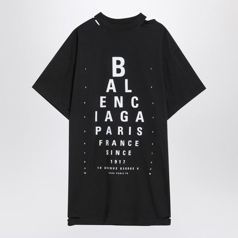 Balenciaga Balenciaga Optical black oversized T-shirt
