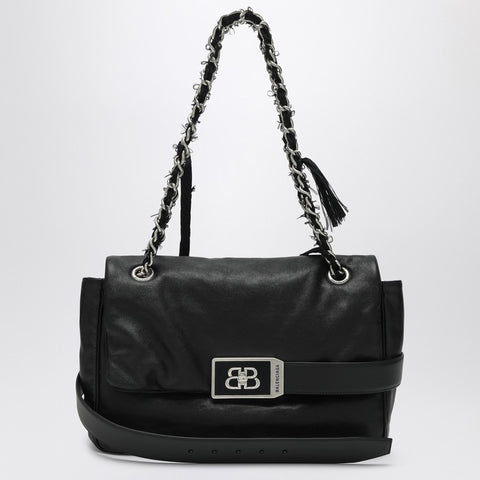 Balenciaga Balenciaga Medium black leather shoulder bag Modu