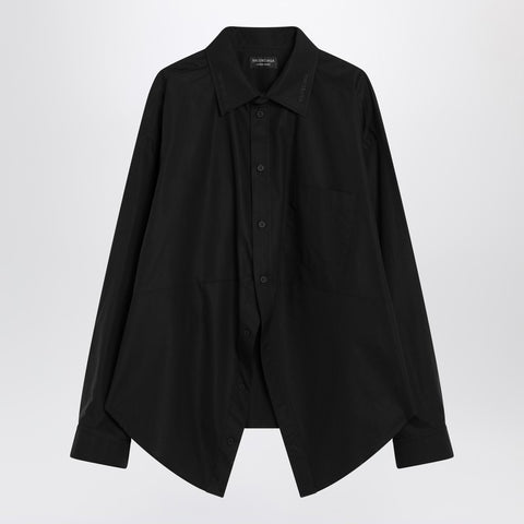 Balenciaga Balenciaga Asymmetrical black cotton shirt